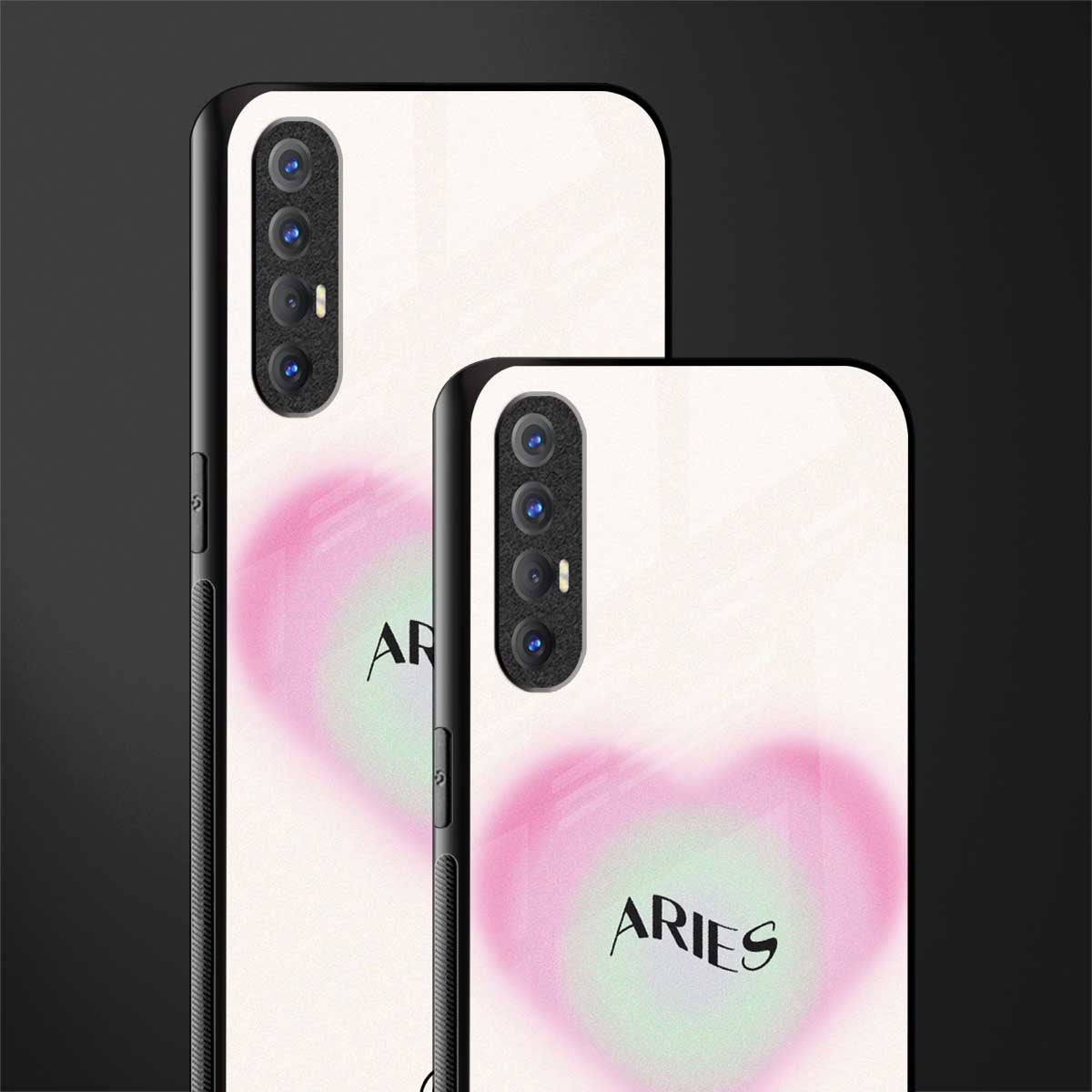 aries minimalistic glass case for oppo reno 3 pro image-2