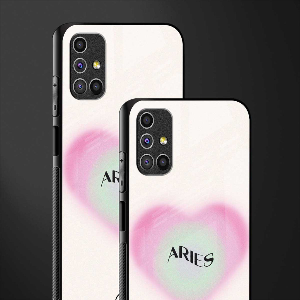 aries minimalistic glass case for samsung galaxy m51 image-2