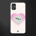 aries minimalistic glass case for samsung galaxy m51 image