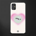 aries minimalistic glass case for samsung galaxy m51 image