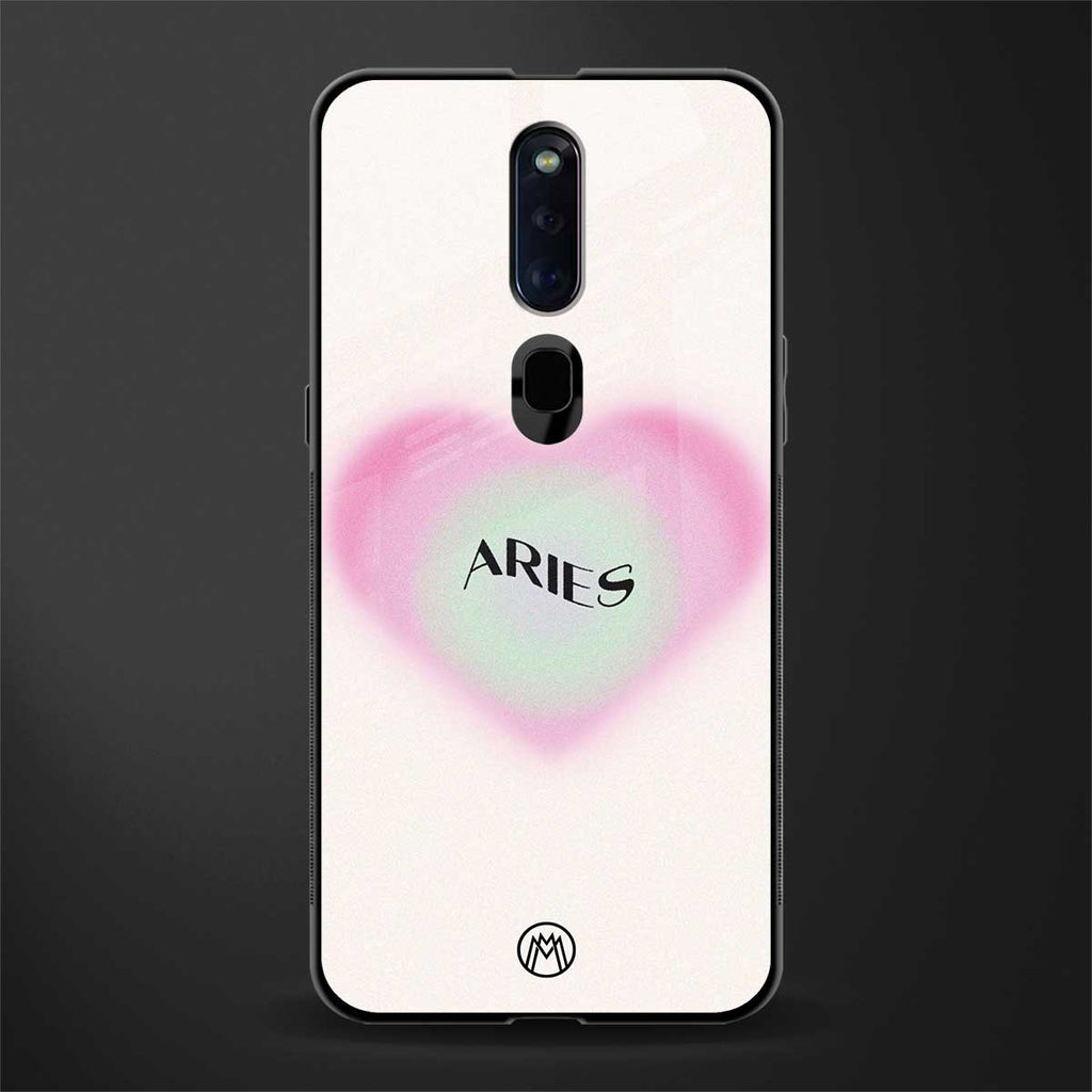 aries minimalistic glass case for oppo f11 pro image