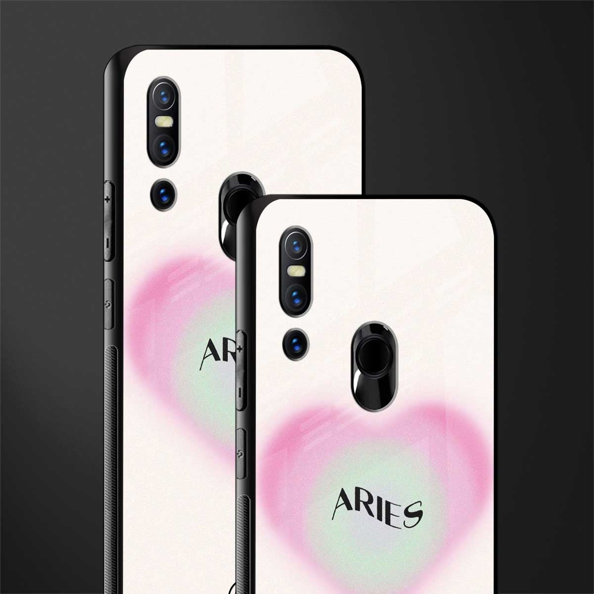 aries minimalistic glass case for vivo v15 image-2