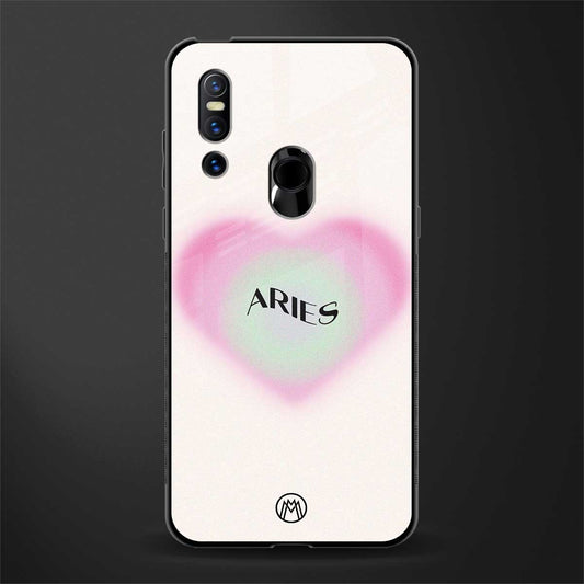 aries minimalistic glass case for vivo v15 image