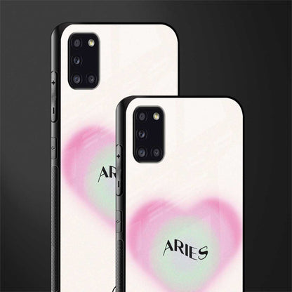 aries minimalistic glass case for samsung galaxy a31 image-2
