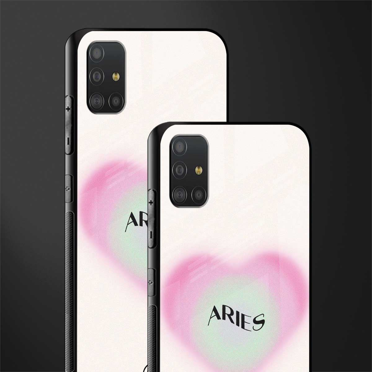 aries minimalistic glass case for samsung galaxy a51 image-2