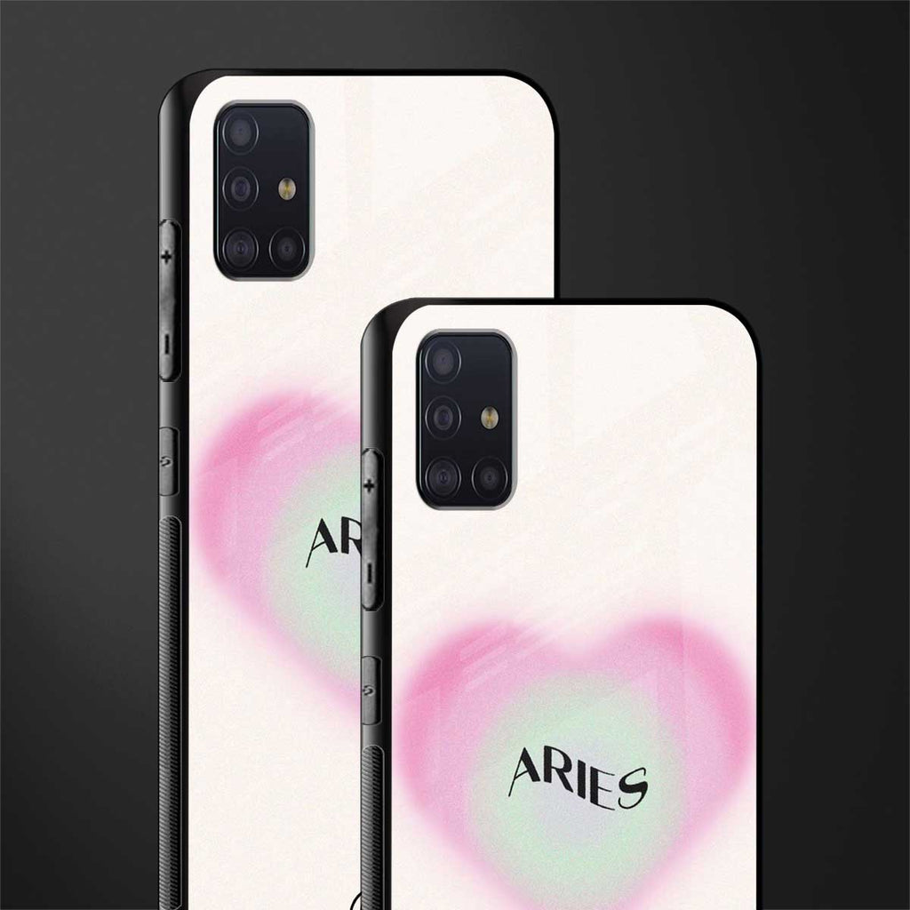 aries minimalistic glass case for samsung galaxy a71 image-2
