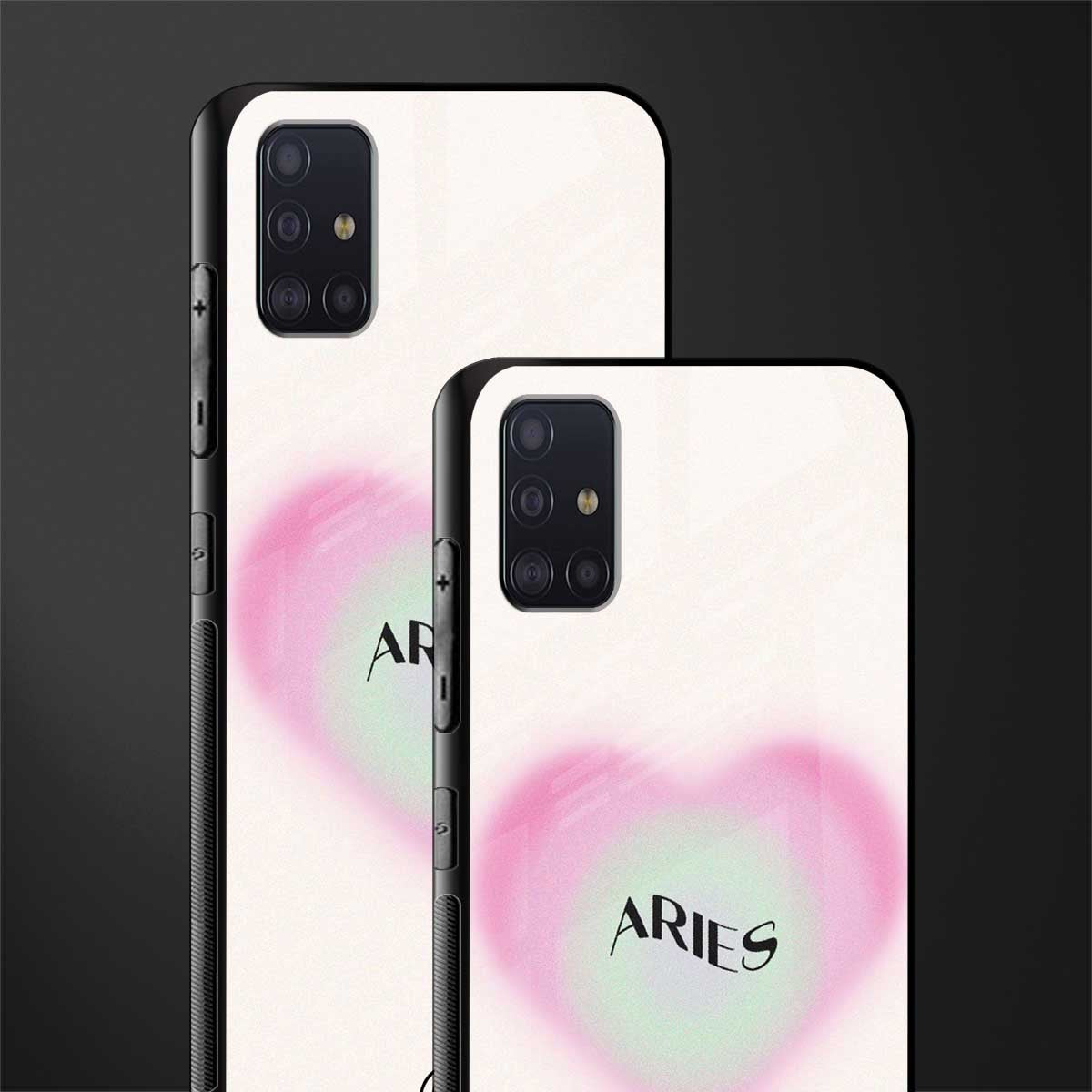 aries minimalistic glass case for samsung galaxy a71 image-2