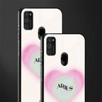 aries minimalistic glass case for samsung galaxy m21 image-2