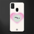 aries minimalistic glass case for samsung galaxy m21 image