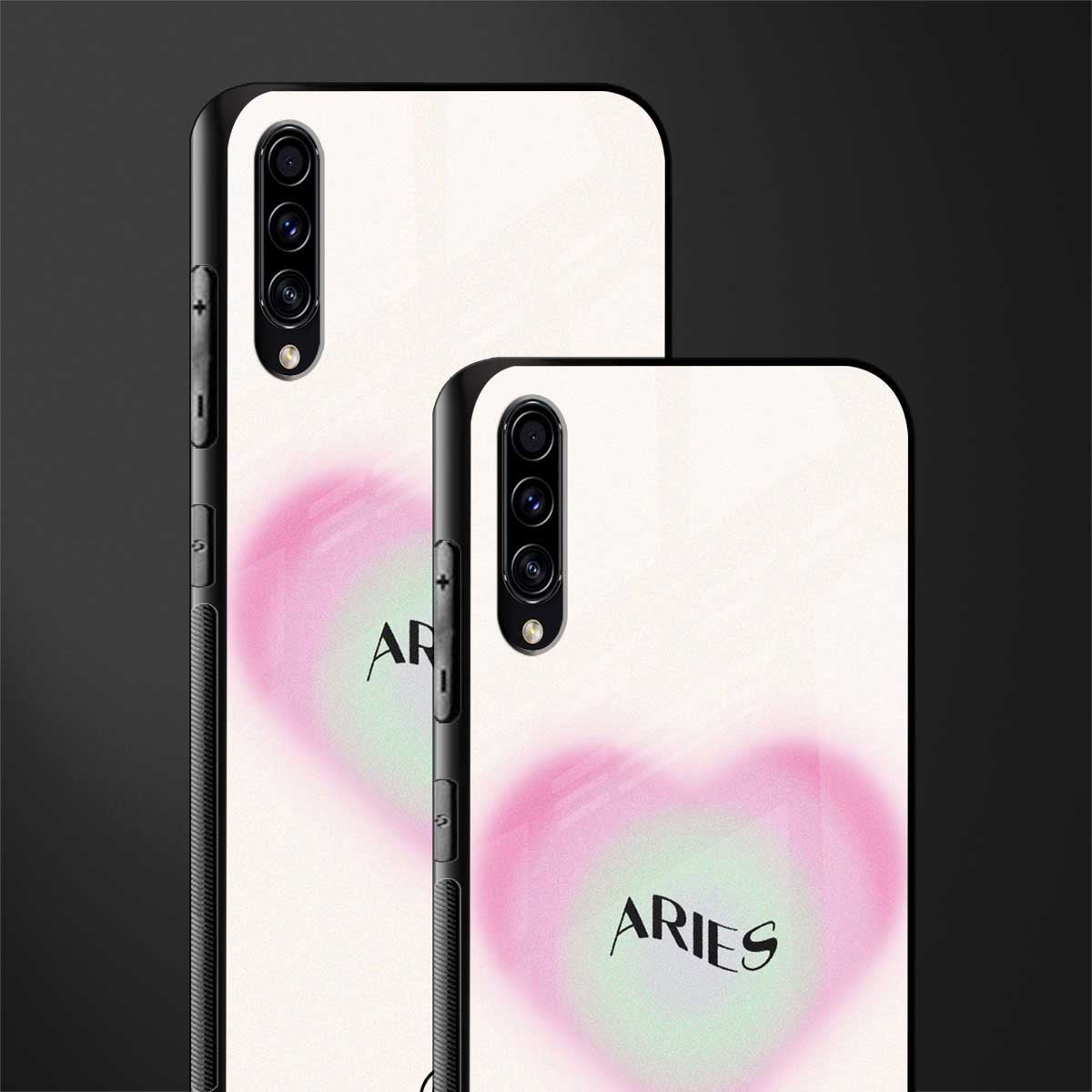 aries minimalistic glass case for samsung galaxy a50 image-2