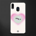 aries minimalistic glass case for samsung galaxy a20 image