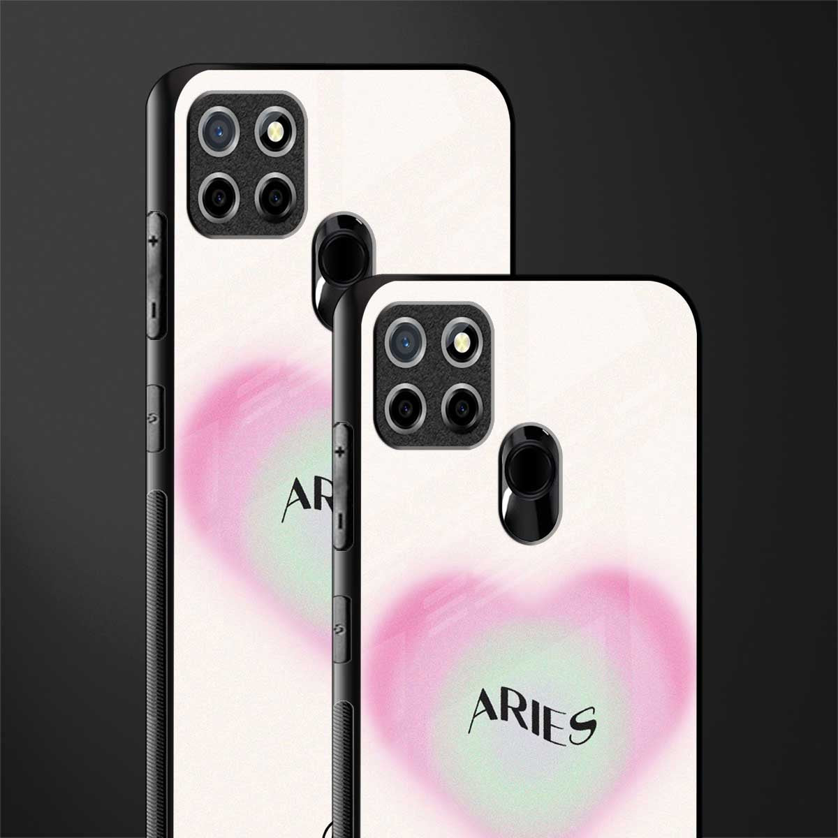 aries minimalistic glass case for realme narzo 20 image-2