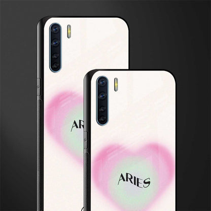 aries minimalistic glass case for oppo f15 image-2
