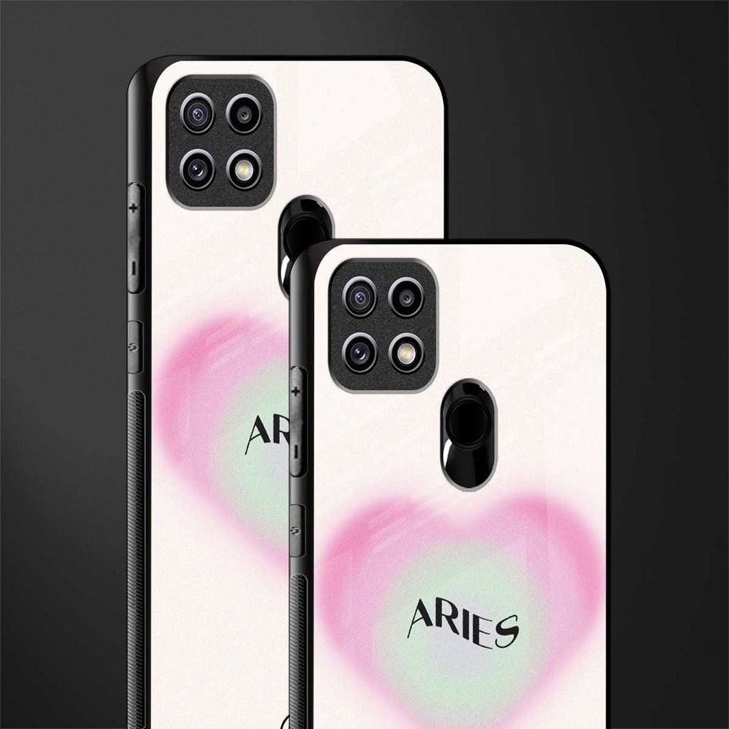 aries minimalistic glass case for oppo a15s image-2