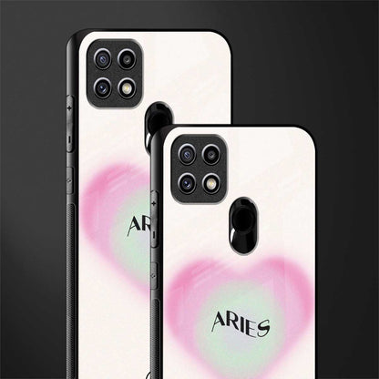 aries minimalistic glass case for oppo a15s image-2