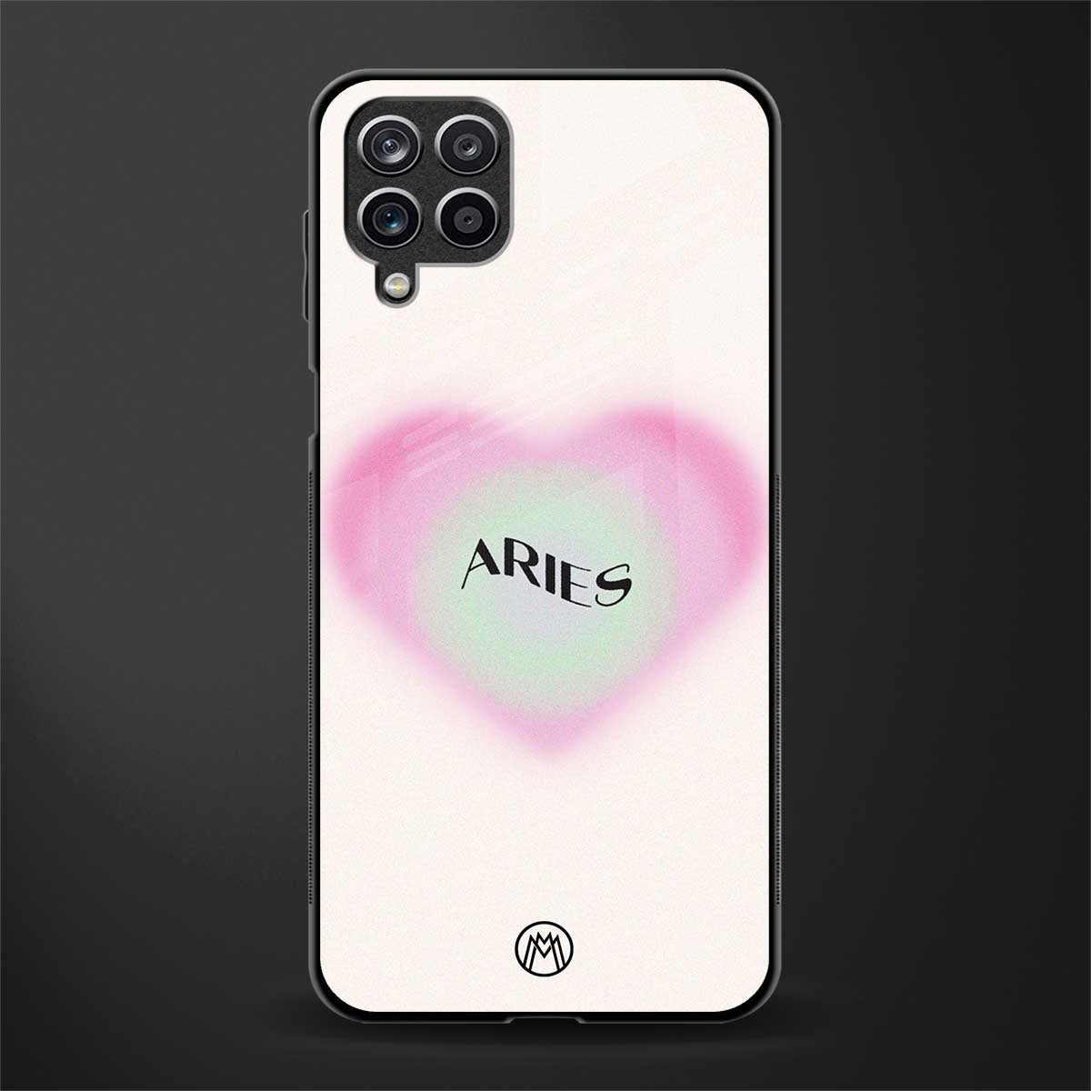 aries minimalistic glass case for samsung galaxy a42 5g image