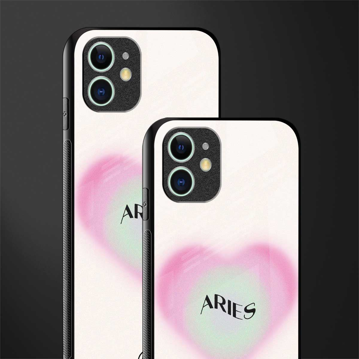 aries minimalistic glass case for iphone 11 image-2