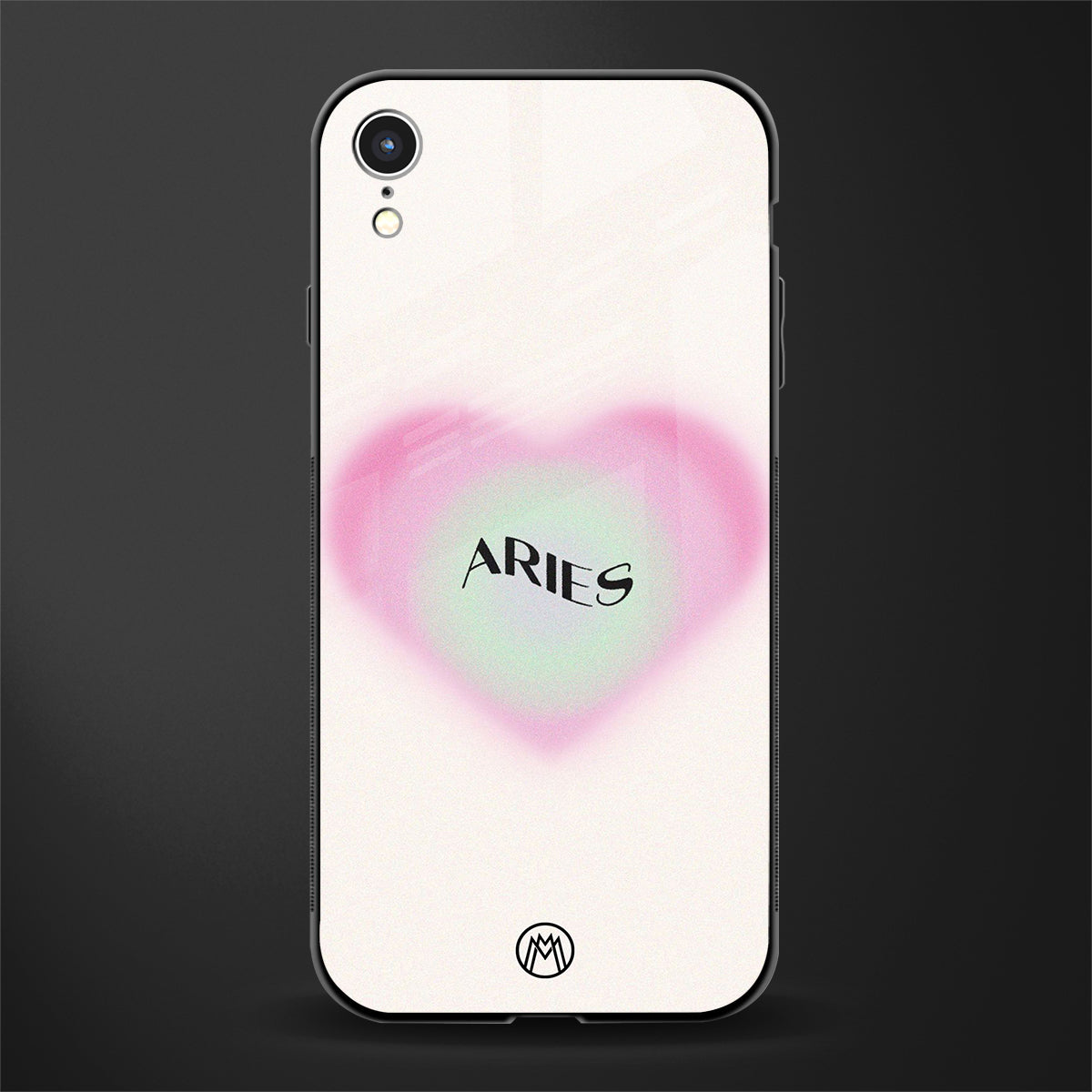 aries minimalistic glass case for iphone xr image