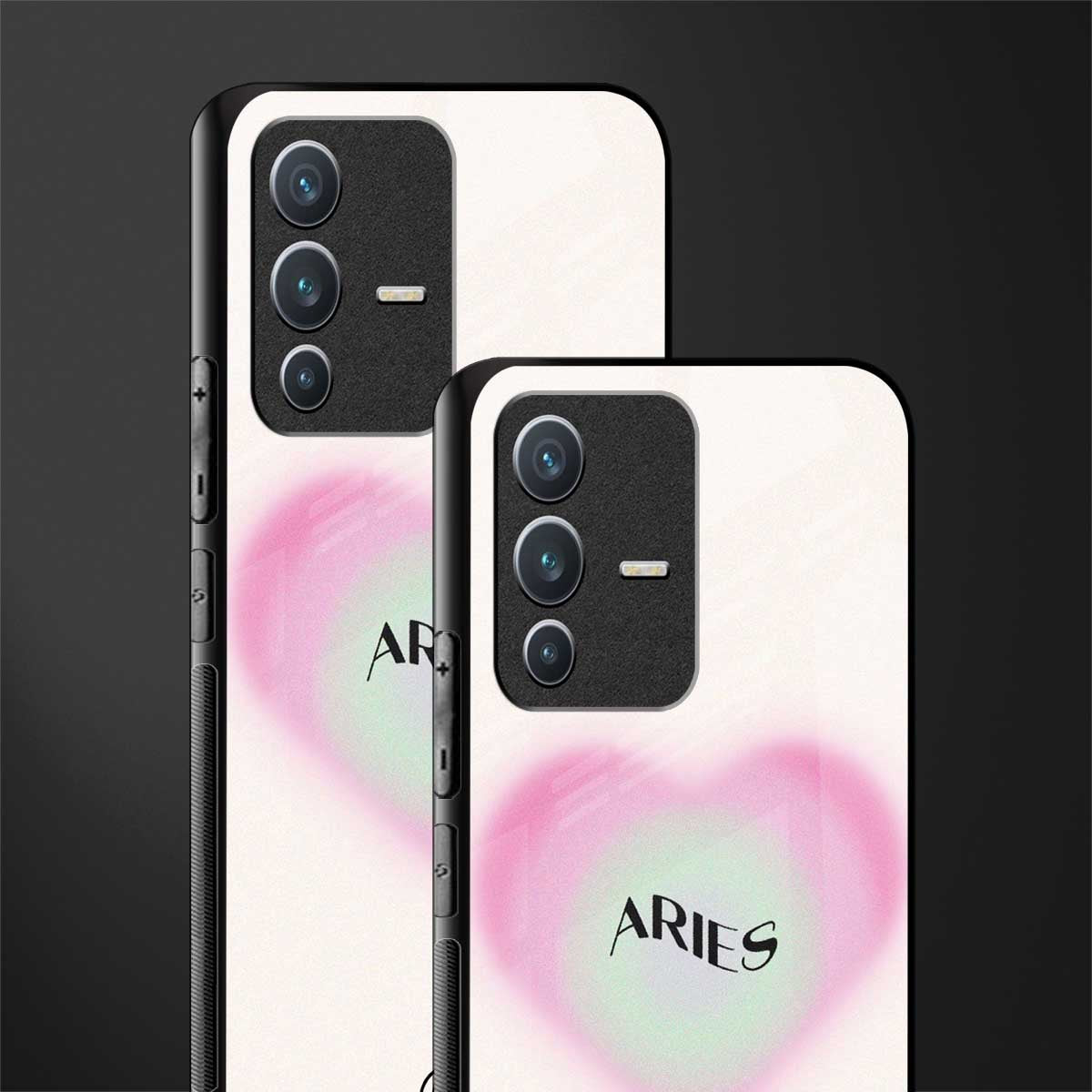 aries minimalistic glass case for vivo v23 5g image-2