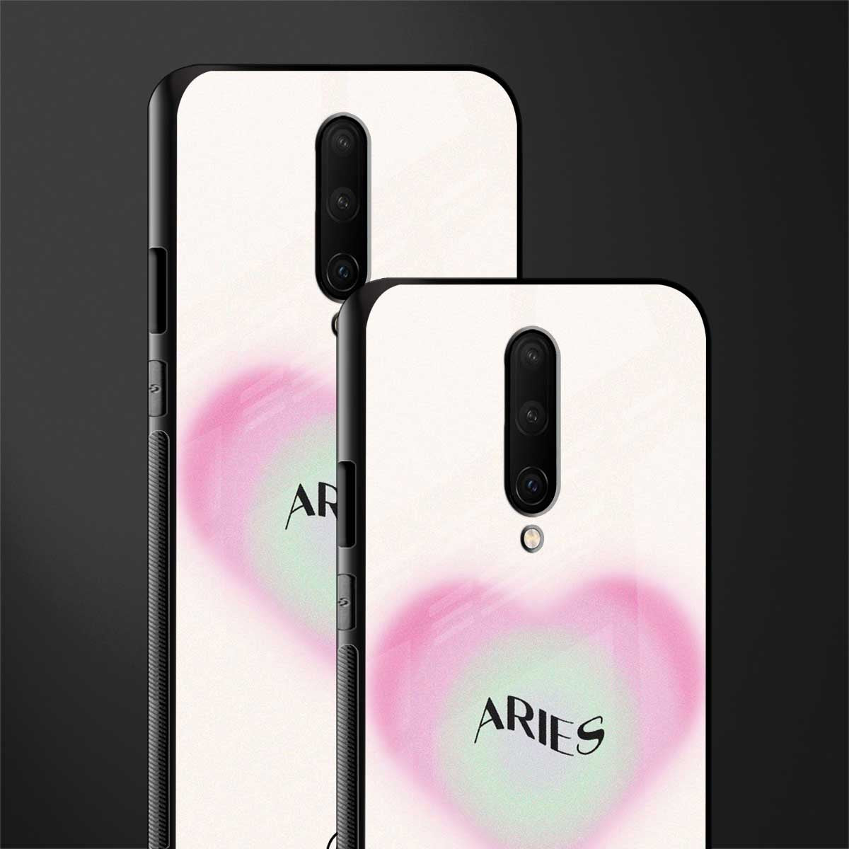 aries minimalistic glass case for oneplus 7 pro image-2