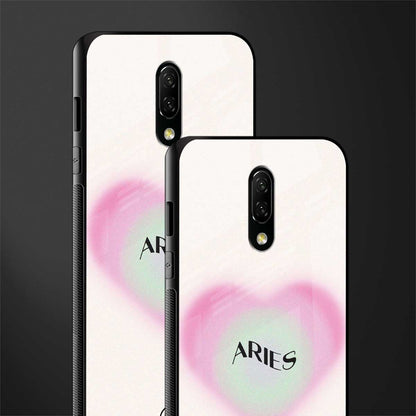 aries minimalistic glass case for oneplus 7 image-2