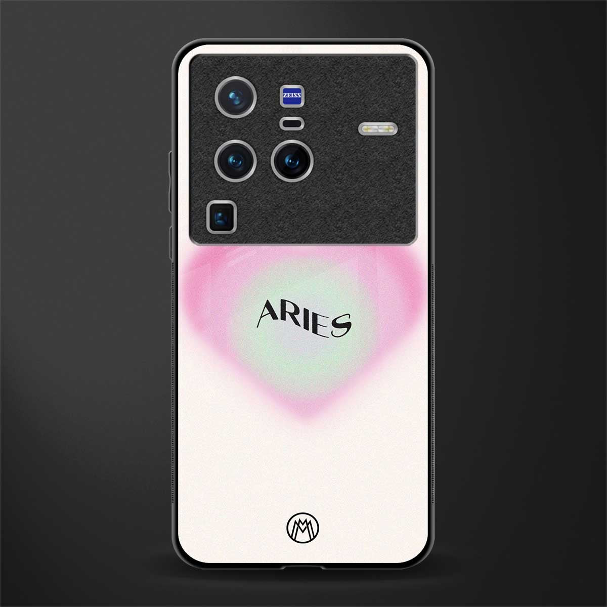 aries minimalistic glass case for vivo x80 pro 5g image