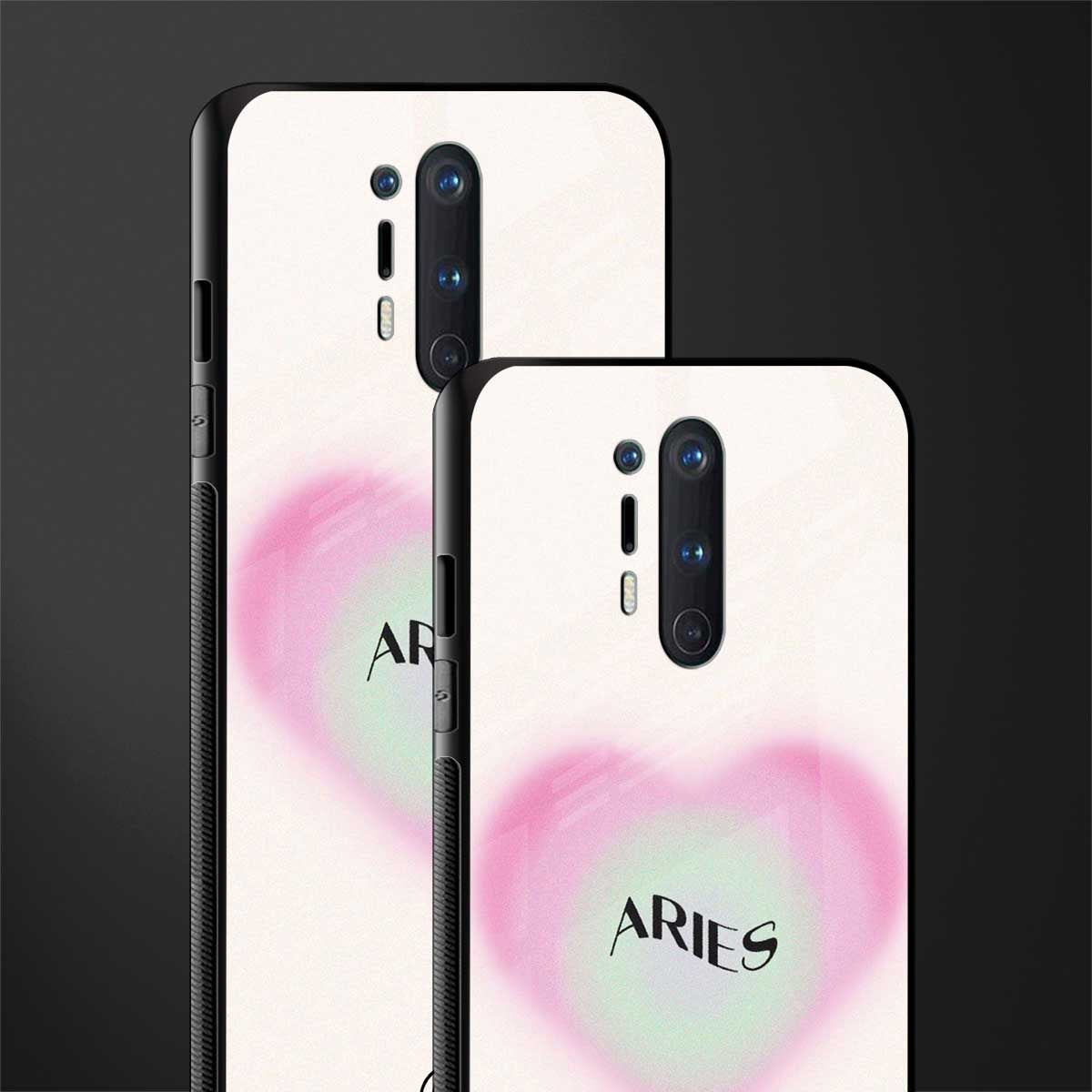 aries minimalistic glass case for oneplus 8 pro image-2