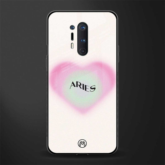 aries minimalistic glass case for oneplus 8 pro image