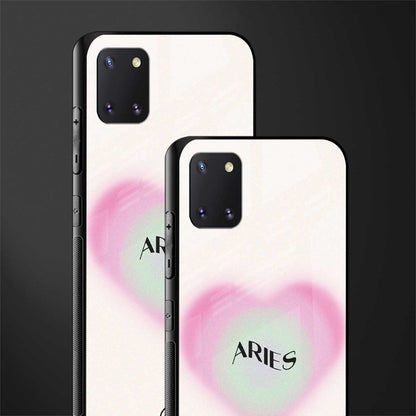 aries minimalistic glass case for samsung a81 image-2
