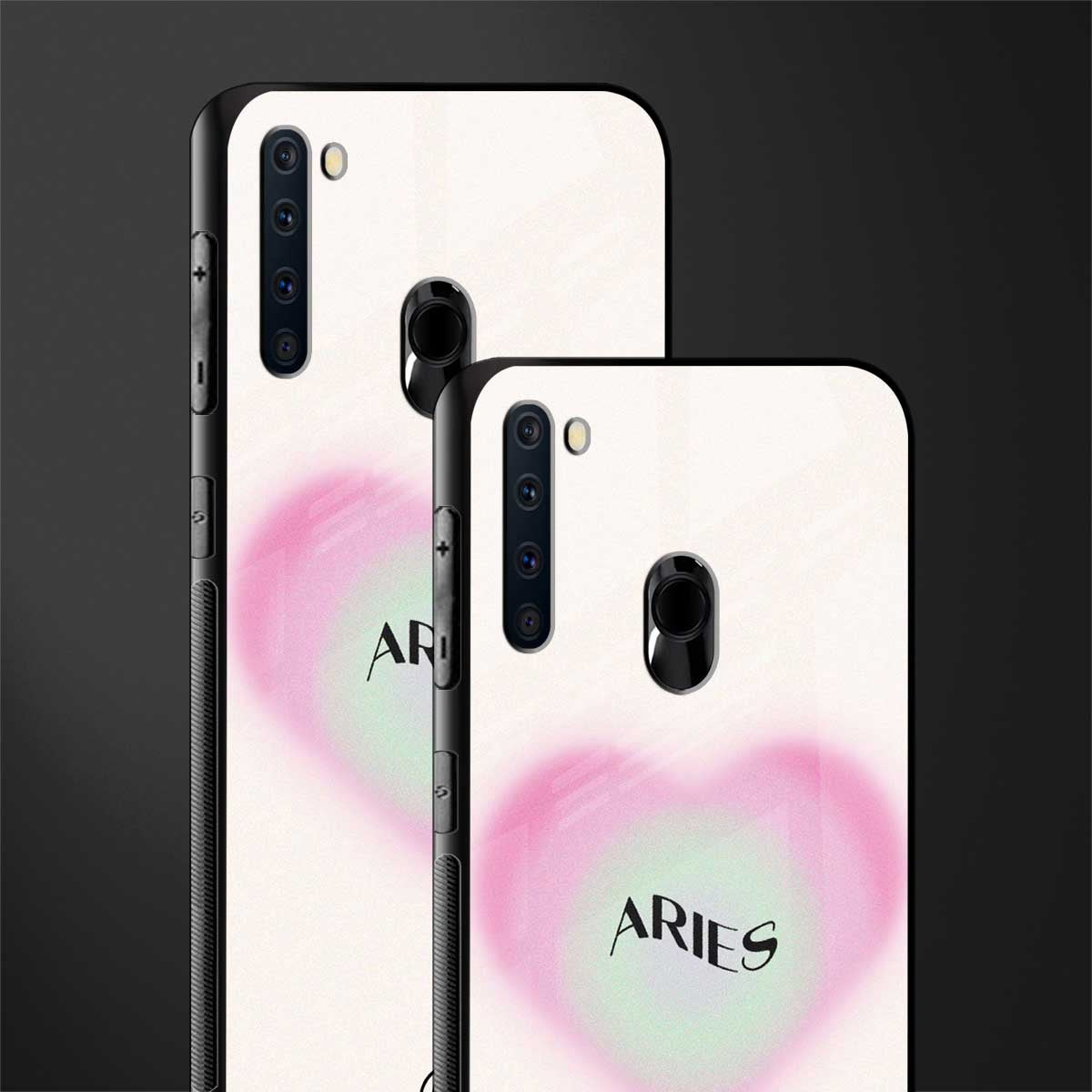 aries minimalistic glass case for samsung a21 image-2