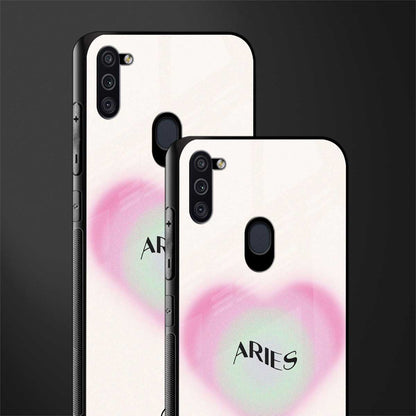 aries minimalistic glass case for samsung a11 image-2
