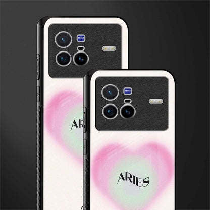 aries minimalistic glass case for vivo x80 image-2
