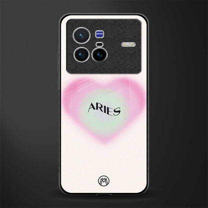 aries minimalistic glass case for vivo x80 image