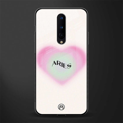 aries minimalistic glass case for oneplus 8 image