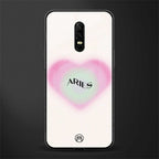 aries minimalistic glass case for oneplus 6 image