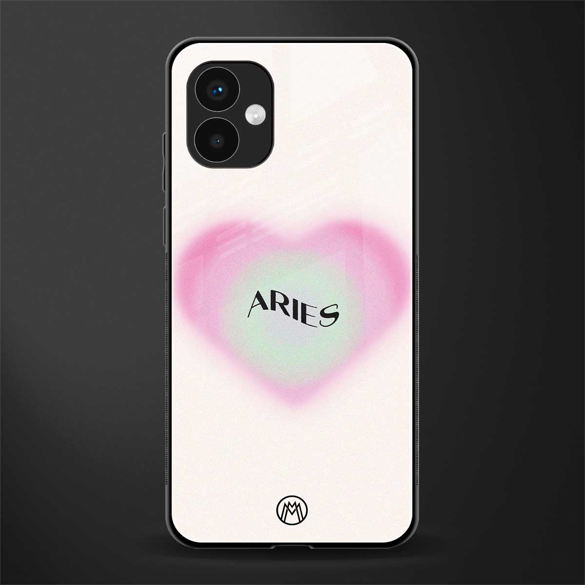 aries minimalistic back phone cover | glass case for samsung galaxy a04