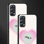 aries minimalistic back phone cover | glass case for oppo reno 5