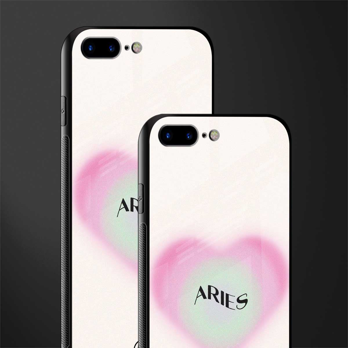 aries minimalistic glass case for iphone 8 plus image-2