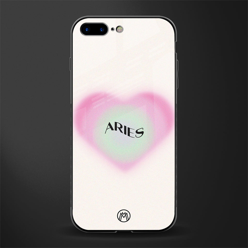 aries minimalistic glass case for iphone 8 plus image