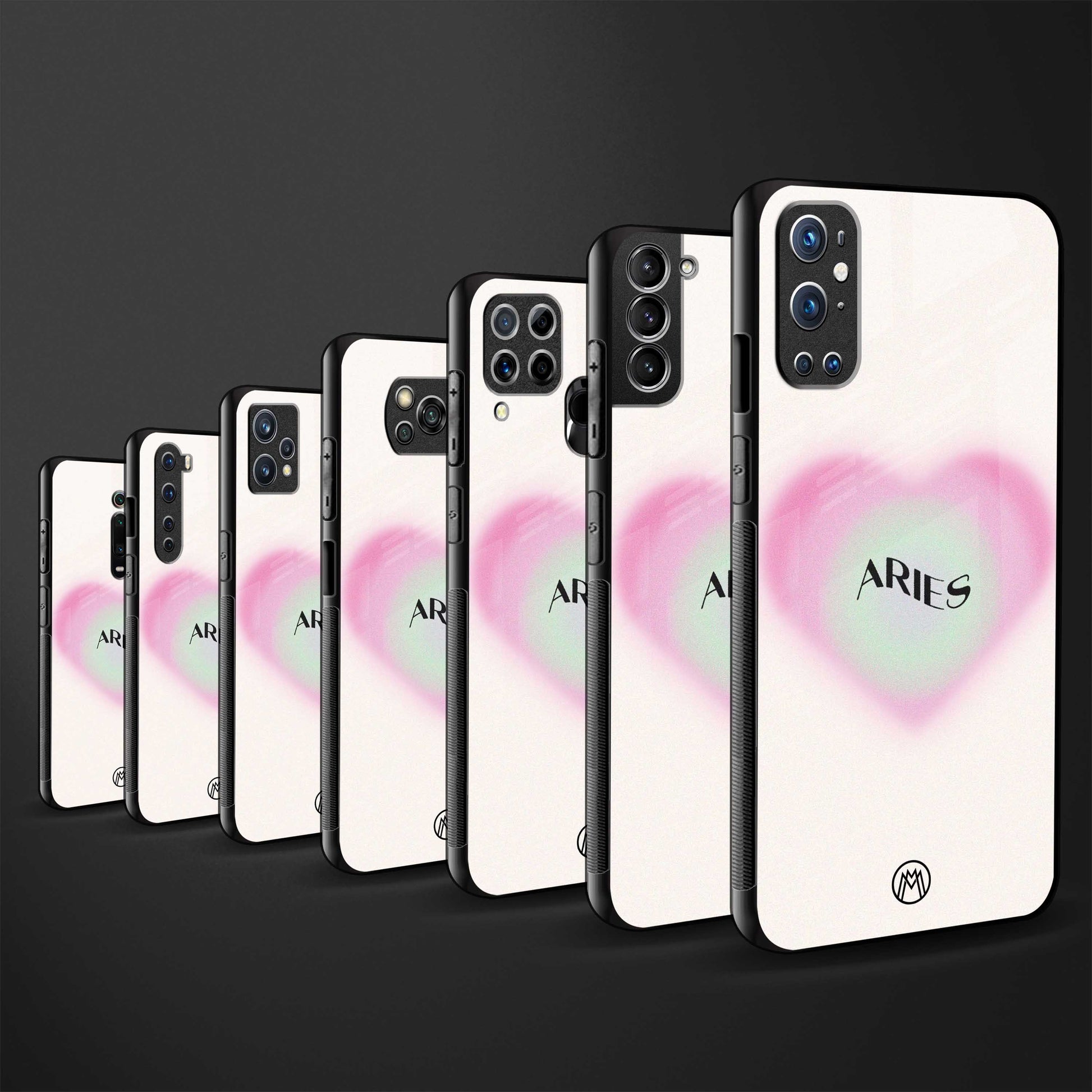 aries minimalistic back phone cover | glass case for samsung galaxy a04