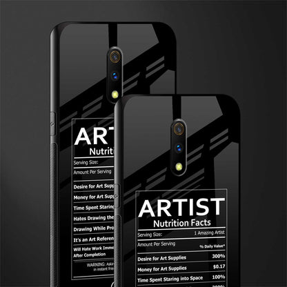 artist nutrition facts glass case for oppo k3 image-2