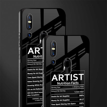 artist nutrition facts glass case for vivo v15 image-2