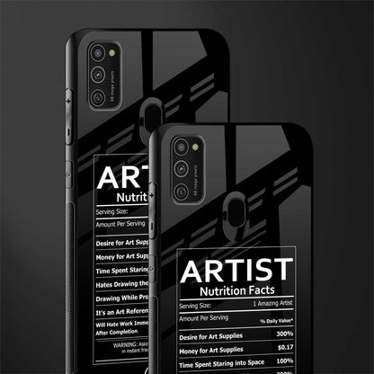 artist nutrition facts glass case for samsung galaxy m30s image-2