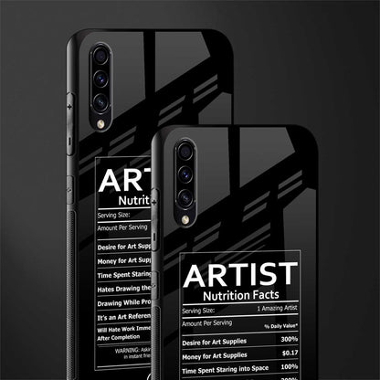 artist nutrition facts glass case for samsung galaxy a30s image-2
