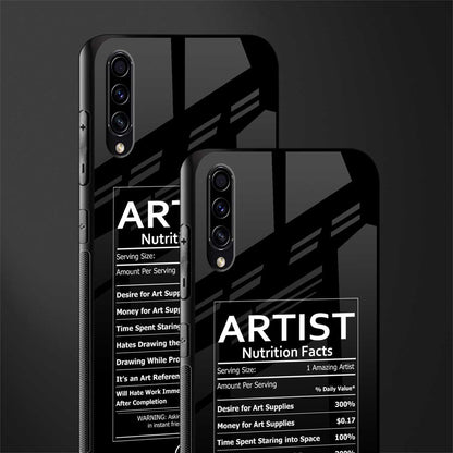 artist nutrition facts glass case for samsung galaxy a50s image-2