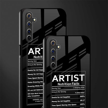 artist nutrition facts glass case for realme 6 pro image-2