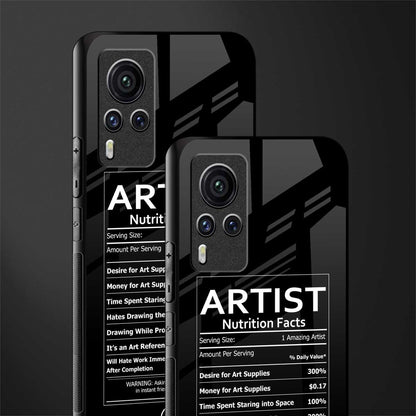 artist nutrition facts glass case for vivo x60 pro image-2