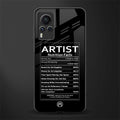 artist nutrition facts glass case for vivo x60 pro image