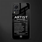 artist nutrition facts glass case for vivo x60 pro image