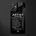 artist nutrition facts glass case for vivo y75 5g image